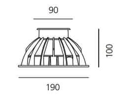 Artemide Artemide Ego 90 pochozí hliník EL 3000K čtverec T4004ELPTW00