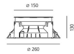 Artemide Artemide Ego 150 sklo pochozí 38d 3000K kruh T4110WFLW00