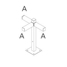 Artemide Artemide Walking - stojna 600 - 3x180d hlavy - A 60h T4505D30