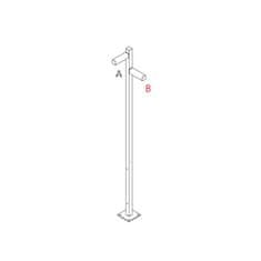 Artemide Artemide Walking - stojna 2500 - 2x90d hlavy - A 90h plus B 60h T4507F30