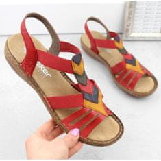 Rieker Pohodlné nazouvací sandály s gumičkami velikost 42