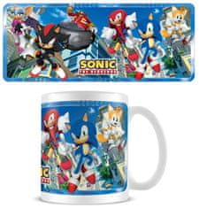 CurePink Dárkový set v krabičce Sonic: The Hedgehog (objem hrnku 315 ml)