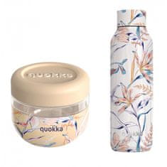 QUOKKA Výhodný set Quokka Vintage Floral - Nádoba na jídlo a Nerezová termo láhev 510ml