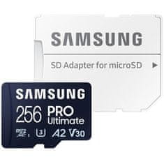 Samsung Paměťová karta Micro SDXC 256GB PRO Ultimate + SD adaptér