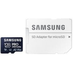 Samsung Paměťová karta Micro SDXC 128GB PRO Ultimate + SD adaptér