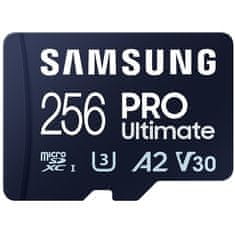 Samsung Paměťová karta Micro SDXC 256GB PRO Ultimate + SD adaptér