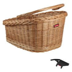 KLICKfix Koš Wicker Basket GT - na nosič, uni, hnědá