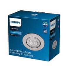 Philips LED Zapuštěné bodové svítidlo Philips TARAGON SL262 8718699755782 4,5W 380lm 2700K IP20 8,5cm niklové