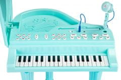 ModernHome Dětské piano s mikrofonem Tinny modré