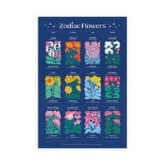 Galison Puzzle květiny zvěrokruhu 1000 dílků
