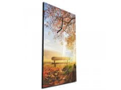 Glasdekor Nástěnné hodiny 30x60cm podzimní příroda - Materiál: plexi