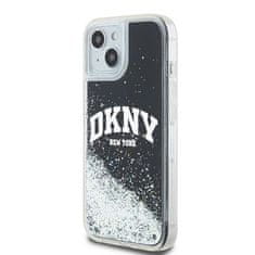 DKNY Originální kryt DKNY Liquid Glitter Big Logo DKHCP15SLBNAEK for Apple iPhone 15/14/13 , barva černá