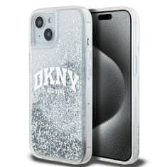 DKNY Originální kryt DKNY Liquid Glitter Big Logo DKHCP15SLBNAET for Apple iPhone 15/14/13 , barva bílá