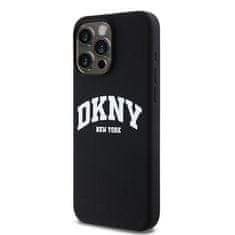 DKNY Originální kryt DKNY Liquid Silicone White Printed Logo MagSafe DKHMP15XSNYACH for Apple iPhone 15 Pro Max , barva černá