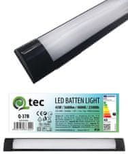 HADEX Lineární svítidlo LED 45W 1510x75x25mm denní bílé, černá barva QTEC