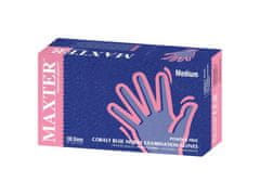 MAXTER GLOVE NITRYLEX MAXTER - Nitrilové rukavice (bez pudru) tmavě modré, 100 ks, R-071, M