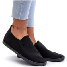 Dámské tenisové tenisky Slip-On Black velikost 36