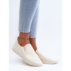 Dámské tenisky Slip-On Tennis Sneakers Beige velikost 41