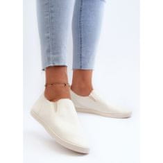 Dámské tenisky Slip-On Tennis Sneakers Beige velikost 41