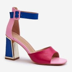 Elegantní dámské sandály na jehlovém podpatku Pink velikost 41