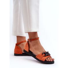 Vinceza Ploché sandály s řetízkem velikost 38