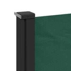 Vidaxl Zatahovací boční markýza tmavě zelená 140 x 500 cm