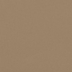 Vidaxl Zatahovací boční markýza taupe 200 x 1 000 cm