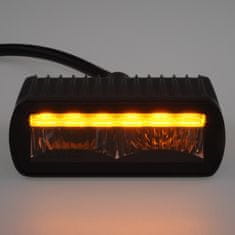 Stualarm LED světlo obdélníkové s oranžovým výstražným světlem, ECE R10, R65 (wl-460AA)