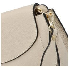 Delami Vera Pelle Luxusní dámská kožená kabelka April, béžová