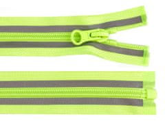 Zip spirálový No 5 reflexní délka 60 cm - (535) zelená neon