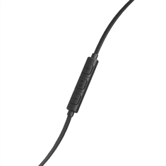 Hama sluchátka s mikrofonem Advance, pecky, plochý kabel, černá