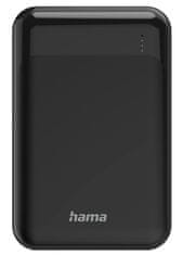 Hama powerbanka Eco Power 10, 10000 mAh, 2 A, 2 výstupy: 2x USB-A, vstup micro USB/USB-C, černá