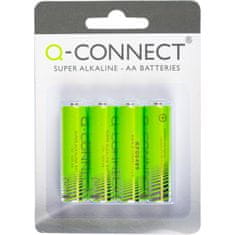 Q-Connect Alkalické tužkové baterie - AA, 1,5V, 4 ks