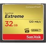 SanDisk Paměťová karta Extreme CF 32 GB 120 MB/s zápis 85 MB/s UDMA7