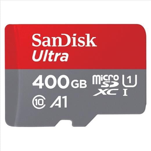 SanDisk Paměťová karta Ultra microSDXC 400 GB 120 MB/s A1 Class 10 UHS-I, s adaptérem