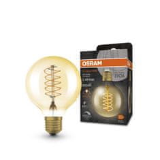 Osram LEDVANCE Vintage 1906 Globe 80 48 Filament DIM 7W 822 Gold E27 4099854090820