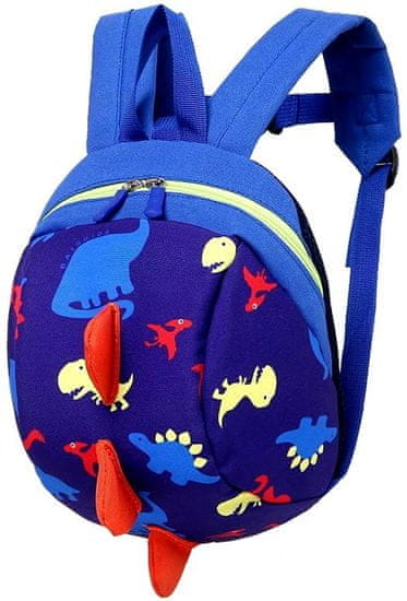 Camerazar Dětský batoh Dinosaurus pro předškoláka, polyester, 3D efekt, rozměry 27x19x11 cm