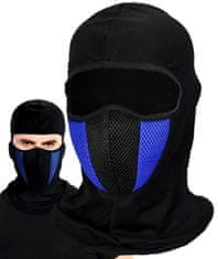 Camerazar Univerzální Prodyšná Motorkářská Maska Balaclava, Černá, 100% Polyester, 30x30x5 cm