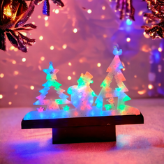 Flor de Cristal Závěsná XXL Vánoční Dekorace se Sněhulákem, Multicolour LED, Rozměry 36x62.5 cm, Délka Kabelu 87 cm