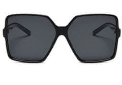 Camerazar Velké čtvercové dámské sluneční brýle, UV filtr 400 kat. 3, plastový rám, délka/šířka 15 cm