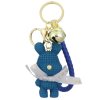 Přívěsek na klíče BUNNY SWEET se zvonečkem, modrý, rozměry 3.5x6.5 cm, celková délka 15.5 cm