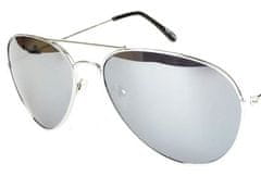 Camerazar Unisex Aviator Sluneční Brýle s Zlatým Kovovým Rámem a Modrými Zrcadlovými Skly, UV Filtr 400 kat. 3