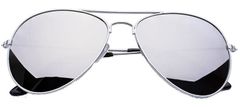 Camerazar Unisex Aviator Sluneční Brýle s Zlatým Kovovým Rámem a Modrými Zrcadlovými Skly, UV Filtr 400 kat. 3