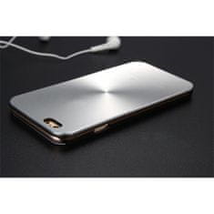 Flor de Cristal Odolné hliníkové pouzdro pro iPhone 5/5S - stříbrné, s výřezy a ochranou tlačítek
