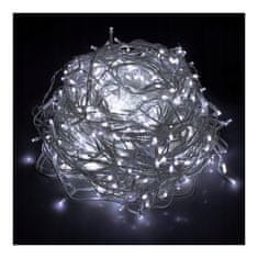 Flor de Cristal LED Světla na Rampouchy 300 Diód, Studená Bílá, Délka 14m