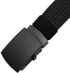 Camerazar Taktický Vojenský Opasek SURVIVAL, Černá Barva, Polypropylenový Nylon, 37mm x 125cm