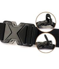 Camerazar Unisex Vojenský Taktický Opasek SURVIVAL, Černý, Polypropylenový Nylon, 36 mm x 0.2 cm x 126 cm