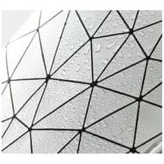 Flor de Cristal Dámská Cestovní Kosmetická Taška s Geometrickými Vzory, Měkký Hladký Materiál, 27x17x9 cm