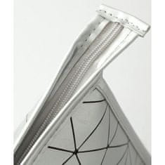 Flor de Cristal Dámská Cestovní Kosmetická Taška s Geometrickými Vzory, Měkký Hladký Materiál, 27x17x9 cm