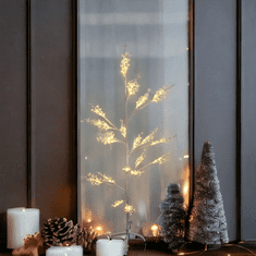 Flor de Cristal Svítící Strom XL Vánoční Dekorace, Bílá, 150 cm výška, Základna 30x30 cm